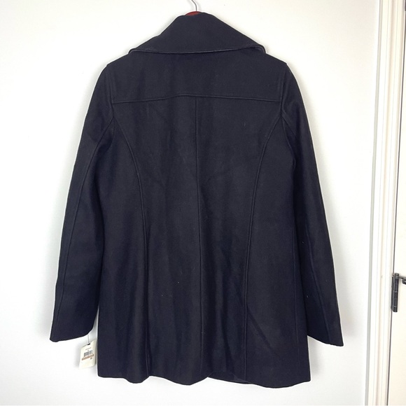 NWT Marc New York Wool Blend Borlange Collared Peacoat Black Women's Size 12 - Picture 8 of 13